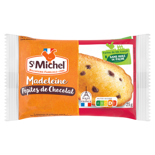 Madeleine pépites de chocolat St Michel