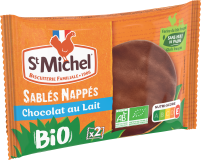 Sablés nappés chocolat au lait Bio