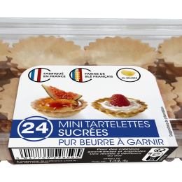 Blister 24 mini tlettes suc pbeurre